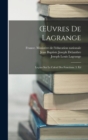 OEuvres De Lagrange : Lecons Sur Le Calcul Des Fonctions. 3. Ed - Book