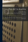 Phi Beta Kappa : Handbook Of The Iota Chapter Of New York. The University Of Rochester - Book