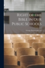 Right of the Bible in our Public Schools - Book