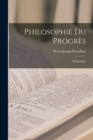 Philosophie Du Progres : Programme - Book