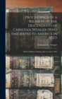 Proceedings of a Reunion of the Descendents of Christian Wenger (who Emigrated to America in 1727) : Held at Elkhart, Indiana, June 8 and 9, 1903 - Book