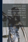 County And Municipal Indebtedness 1913, 1902, And 1890 And Sinking Fund Assets 1913 - Book