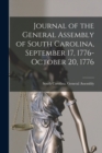 Journal of the General Assembly of South Carolina, September 17, 1776-October 20, 1776 - Book