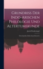 Grundriss Der Indo-Arischen Philologie Und Altertumskunde : (Encyclopedia of Indo-Aryan Research) - Book