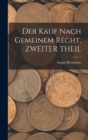 Der Kauf Nach Gemeinem Recht, ZWEITER THEIL - Book