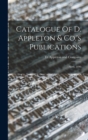 Catalogue Of D. Appleton & Co.'s Publications : April, 1890 - Book