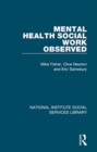 Mental Health Social Work Observed - Book