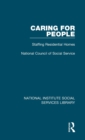 Caring for People : Staffing Residential Homes - Book