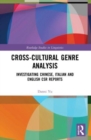 Cross-cultural Genre Analysis : Investigating Chinese, Italian and English CSR reports - Book
