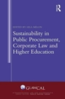 Sustainability in Public Procurement, Corporate Law and Higher Education - Book