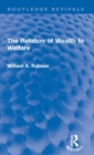 The Relation of Wealth to Welfare - Book