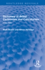 Dictionary of British Cartoonists and Caricaturists : 1730-1980 - Book