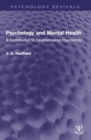 Psychology and Mental Health : A Contribution to Developmental Psychology - Book