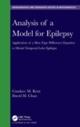 Analysis of a Model for Epilepsy : Application of a Max-Type Di?erence Equation to Mesial Temporal Lobe Epilepsy - Book