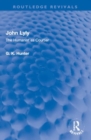 John Lyly : The Humanist as Courtier - Book