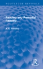 Reading and Remedial Reading - Book