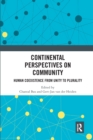 Continental Perspectives on Community : Human Coexistence from Unity to Plurality - Book