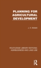 Planning for Agricultural Development - Book