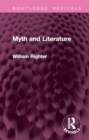 Myth and Literature - Book