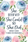 She Believed She Could So She Did : Undated Lesson Planner for Homeschool, Christian Lesson Planner - Book