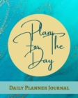 Plans For The Day Daily Planner Journal - Pastel Teal Blue Brown Gold Marble - Abstract Contemporary Modern Design - Ar - Book