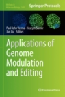 Applications of Genome Modulation and Editing - Book