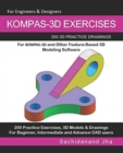Kompas-3D Exercises : 200 3D Practice Drawings - Book