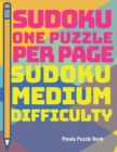 Sudoku one puzzle per page - Sudoku Medium Difficulty : Brain games For Seniors And Kids - Book