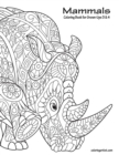Mammals Coloring Book for Grown-Ups 3 & 4 - Book