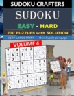 SUDOKU Easy - Hard - 200 PUZZLES WITH SOLUTION : VOLUME 4 - Book