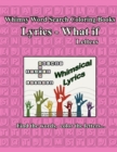 Whimsy Word Search, Lyrics - What If, Letters - Book