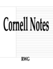 Cornell Notes : 200 Pages 8.5" X 11" - Book