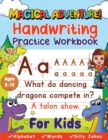 Handwriting Practice Book for Kids Ages 6-10 (Magical Adventure) : Printing Workbook, Trace Letters, Numbers & Sight Words for Grades 1,2,3 & 4. - Book