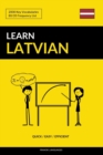 Learn Latvian - Quick / Easy / Efficient : 2000 Key Vocabularies - Book