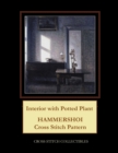 Interior with Potted Plant : Hammershoi Cross Stitch Pattern - Book