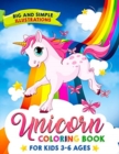 Unicorn Coloring Book : For Kids 3-6 Ages, Big and Simple Illustrations! - Book