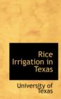 Rice Irrigation in Texas - Book