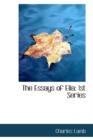The Essays of Elia : 1st Series - Book