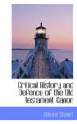 Critical History and Defence of the Old Testament Canon - Book