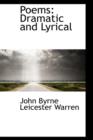 Poems : Dramatic and Lyrical - Book