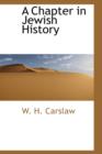 A Chapter in Jewish History - Book