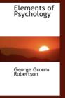 Elements of Psychology - Book