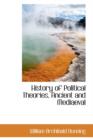 History of Political Theories, Ancient and Mediaeval - Book