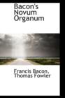 Bacon's Novum Organum - Book