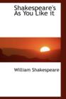 Shakespeare's as You Like It - Book