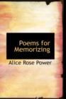 Poems for Memorizing - Book