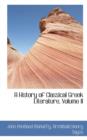 A History of Classical Greek Literature, Volume II - Book