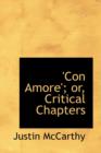 Con Amore'; Or, Critical Chapters - Book