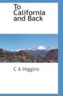 To California and Back - Book