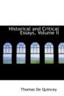 Historical and Critical Essays, Volume II - Book